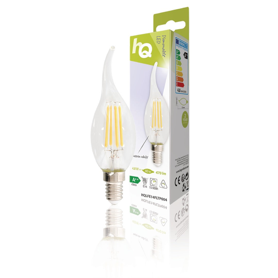 LED Vintage Filament E14 - Kaars - 4.8 W - 470 lm - 2700K LED Vintage Filament E14 - Kaars - 4.8 W - 470 lm - 2700K